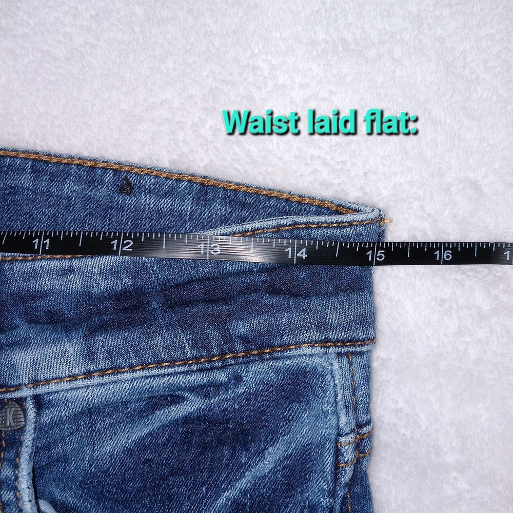 KUT From The Kloth Natalie Bootcut Jeans Womens 6 Blue Mid Rise Stretch Flare - Picture 8 of 13